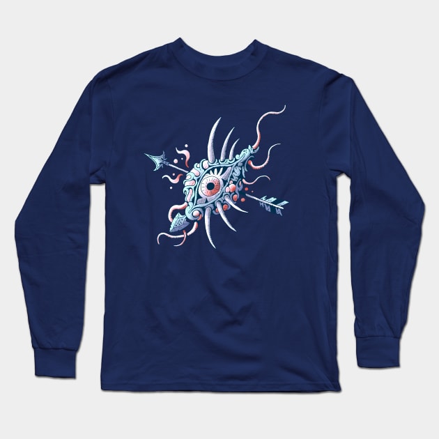 WEIRDO EYE Long Sleeve T-Shirt by DOODLESKELLY